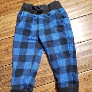 5/$20 blue plaid sweatpants 2T